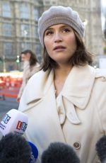 GEMMA ARTERTON at Veteran Dagenham Protesters for Equal Pay Campaign in London