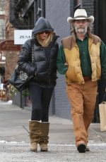 GOLDIE HAWN and Kurt Russell Out and About in Aspen