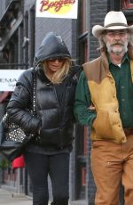 GOLDIE HAWN and Kurt Russell Out and About in Aspen