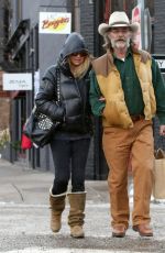 GOLDIE HAWN and Kurt Russell Out and About in Aspen
