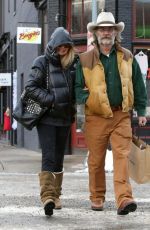 GOLDIE HAWN and Kurt Russell Out and About in Aspen