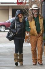 GOLDIE HAWN and Kurt Russell Out and About in Aspen