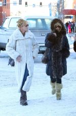 GOLDIE HAWN and MELANIE GRIFFITH Out and About in Aspen