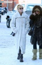 GOLDIE HAWN and MELANIE GRIFFITH Out and About in Aspen
