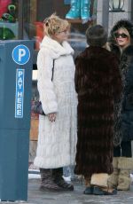 GOLDIE HAWN and MELANIE GRIFFITH Out and About in Aspen