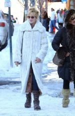 GOLDIE HAWN and MELANIE GRIFFITH Out and About in Aspen