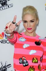 GWEN STEFANI at The Voice Season 7 Red Carpet Event in West Hollywood