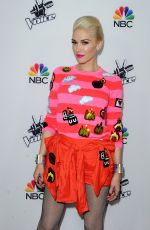 GWEN STEFANI at The Voice Season 7 Red Carpet Event in West Hollywood