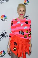 GWEN STEFANI at The Voice Season 7 Red Carpet Event in West Hollywood