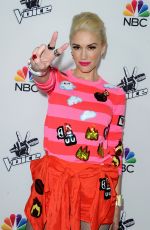 GWEN STEFANI at The Voice Season 7 Red Carpet Event in West Hollywood