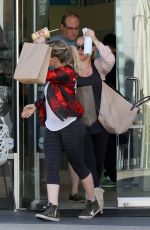 HILARY and HAYLIE DUFF Leaves a Gym in West Hollywod