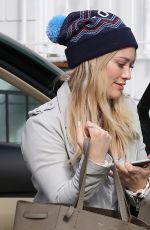 HILARY DUFF Arrives at Sweat Spot Dance Studio