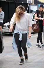 HILARY DUFF Arrives at Sweat Spot Dance Studio