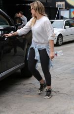 HILARY DUFF Arrives at Sweat Spot Dance Studio