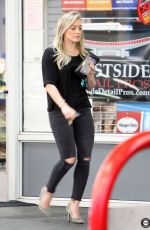 HILARY DUFF at a Gas Station in Beverly Hills 2212