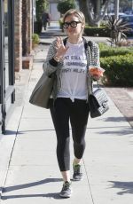 HILARY DUFF in Tights Out and About in Los Angeles 2212