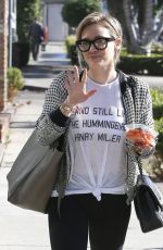 HILARY DUFF in Tights Out and About in Los Angeles 2212