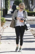 HILARY DUFF in Tights Out and About in Los Angeles 2212