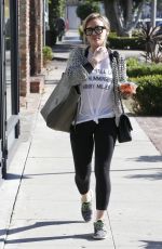 HILARY DUFF in Tights Out and About in Los Angeles 2212