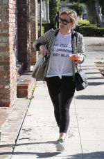 HILARY DUFF in Tights Out and About in Los Angeles 2212