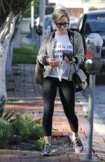 HILARY DUFF in Tights Out and About in Los Angeles 2212