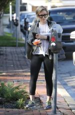 HILARY DUFF in Tights Out and About in Los Angeles 2212