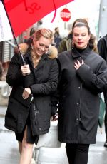 HILARY DUFF on the Set of Younger in New York 1012