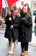 HILARY DUFF on the Set of Younger in New York 1012