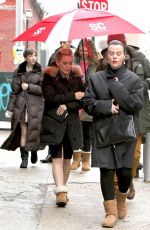 HILARY DUFF on the Set of Younger in New York 1012