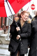 HILARY DUFF on the Set of Younger in New York 1012