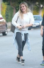 HILARY DUFF Out and About in Los Angeles 2012
