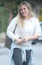 HILARY DUFF Out and About in Los Angeles 2012