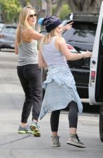 HILARY DUFF Out and About in Los Angeles 2012