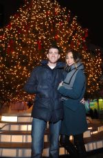 JAMIE CHUNG at Tree Lighting Spectacular in New York