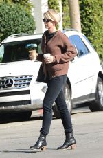 JENNA ELFMAN Leaves Cafe Alfred in Los Angeles