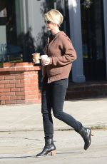 JENNA ELFMAN Leaves Cafe Alfred in Los Angeles