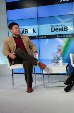 JESSICA ALBA at The New York Times Dealbook Conference in New York