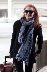 JESSICA CHASTAIN Arrives at Los Angeles International Airport 0212