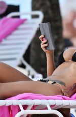 JODIE MARSH in Bikini at a Beach in Barbados