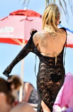 JODIE MARSH in Bikini at a Beach in Barbados