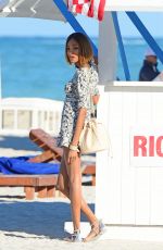 JOURDAN DUNN at a Photoshoot on the Beach in Miami