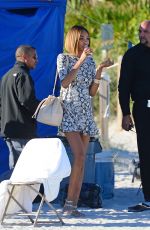 JOURDAN DUNN at a Photoshoot on the Beach in Miami