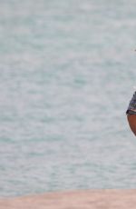 JOURDAN DUNN in Bikini on the Beach in Miami