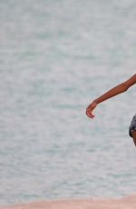 JOURDAN DUNN in Bikini on the Beach in Miami