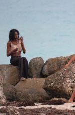 JOURDAN DUNN in Bikini on the Beach in Miami
