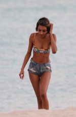 JOURDAN DUNN in Bikini on the Beach in Miami