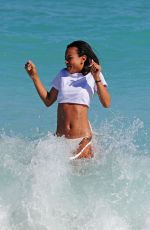 KARREUCHE TRAN in Bikini on the Beach in Miami