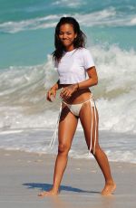 KARREUCHE TRAN in Bikini on the Beach in Miami