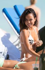 KARREUCHE TRAN in Bikini on the Beach in Miami