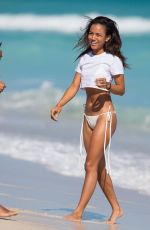 KARREUCHE TRAN in Bikini on the Beach in Miami